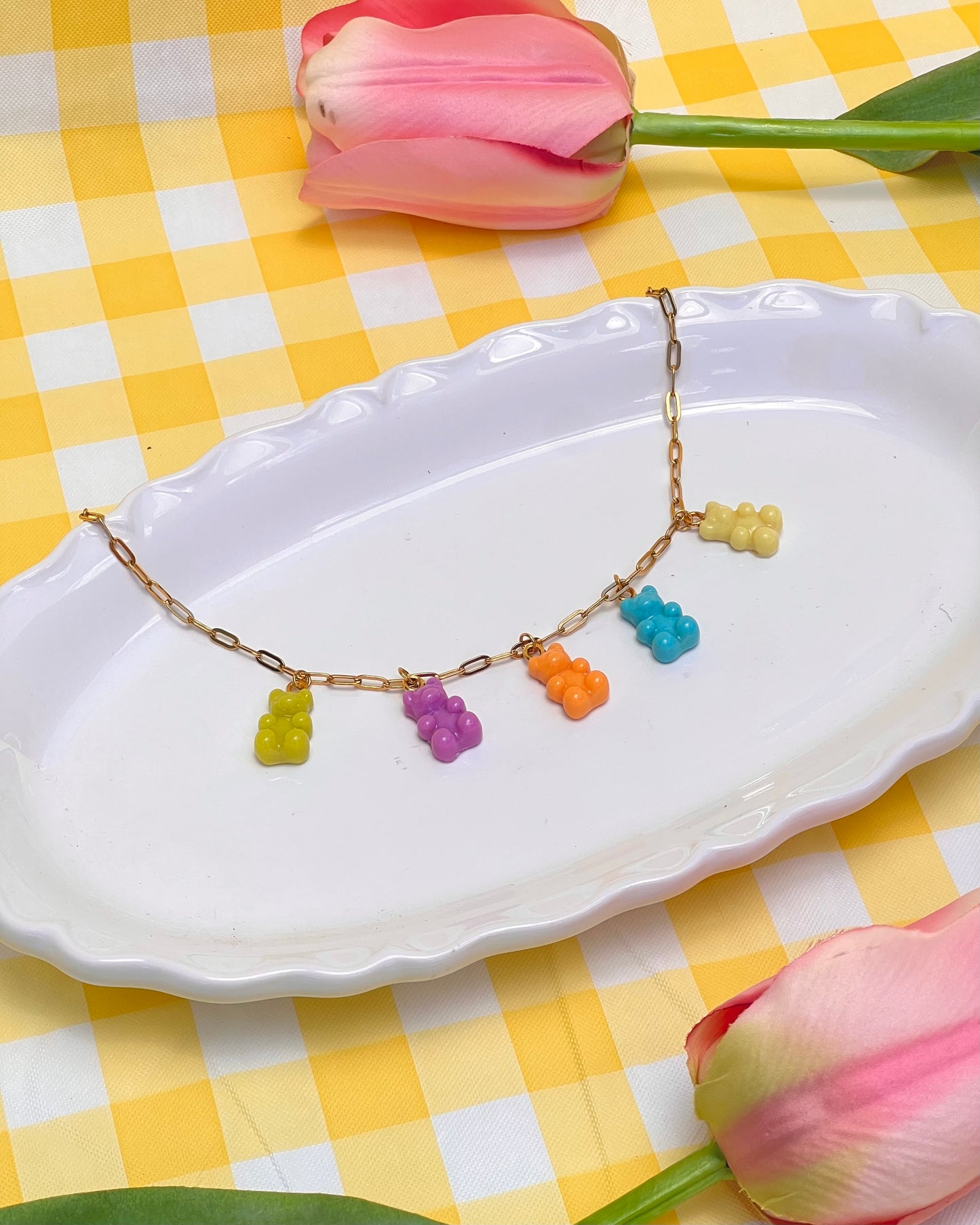Teddy bear necklace