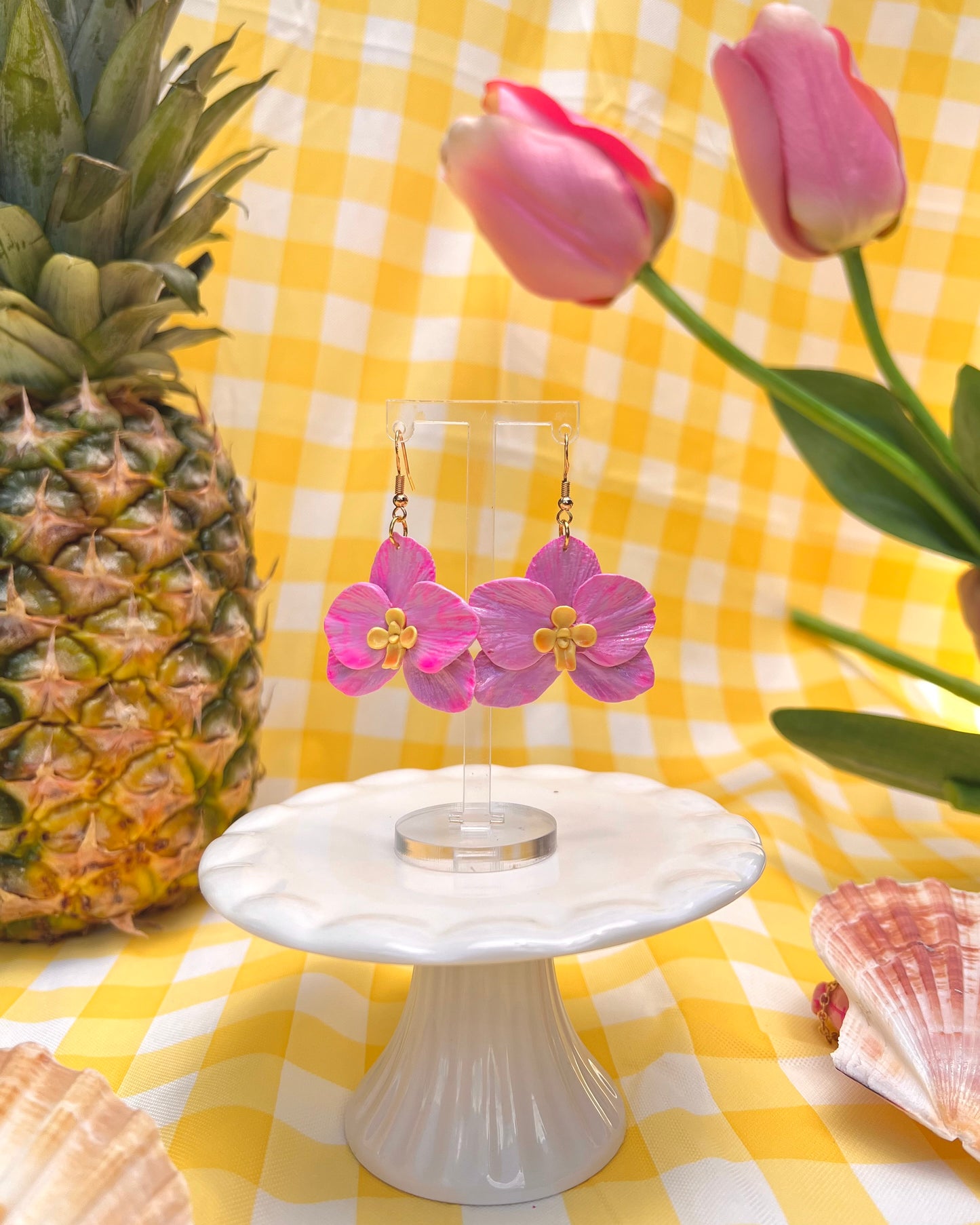 Orchids earrings