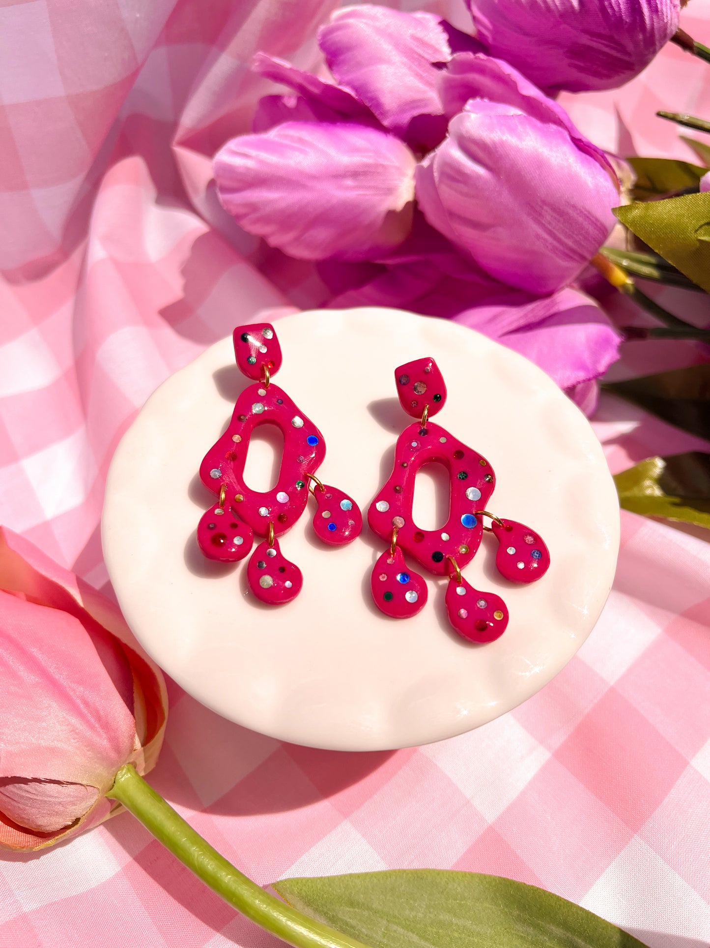 Sparkling spring earrings