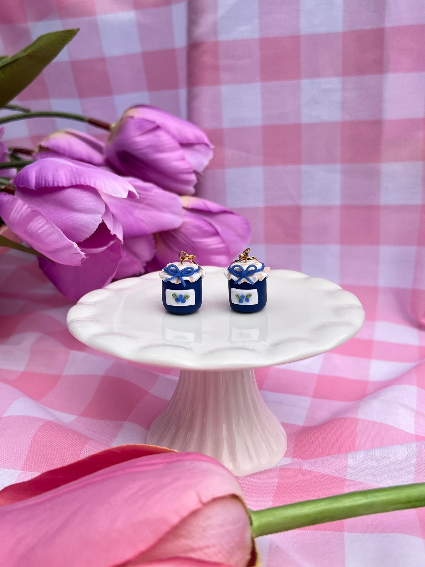 Blueberry jam earrings