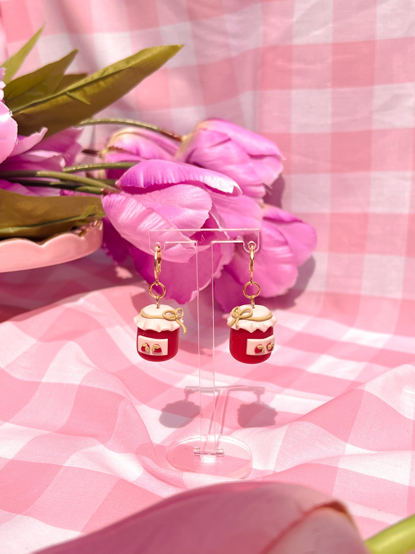 Strawberry jam earrings