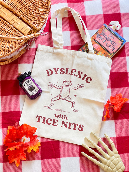 Dyslexic tote bag