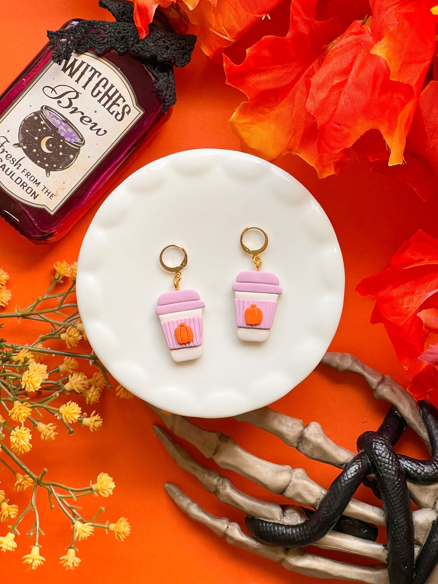 Pumpkin latte Earrings