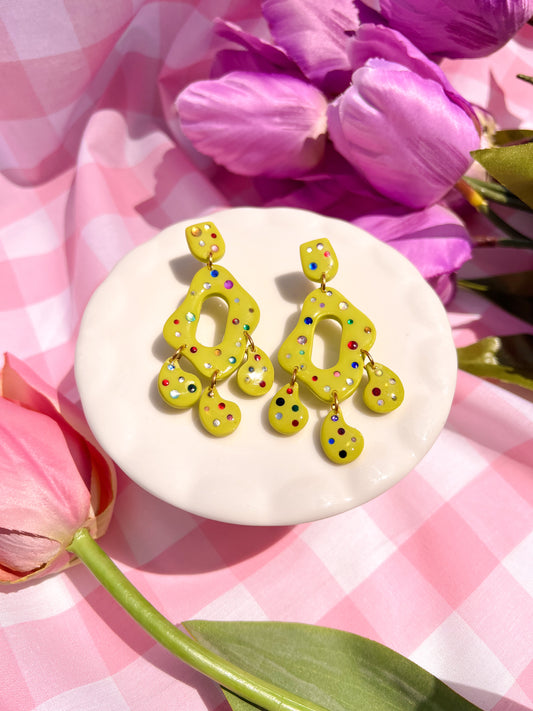 Sparkling spring earrings