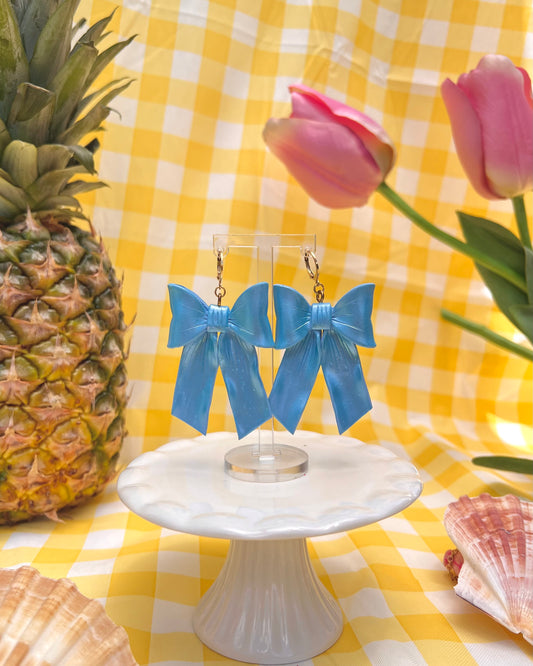 Summer bow earrings