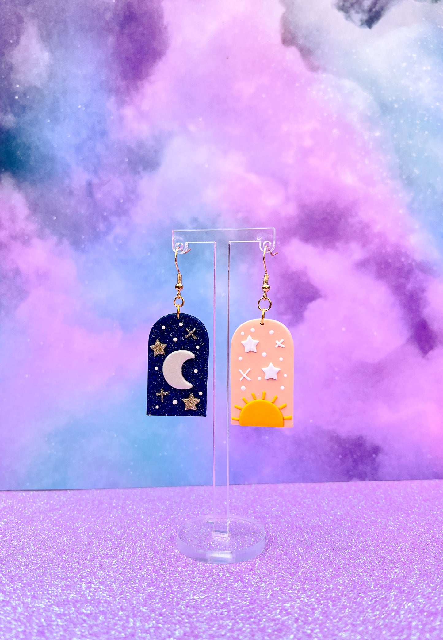 Day & night earrings