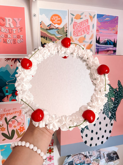 Cozy cherry mirror