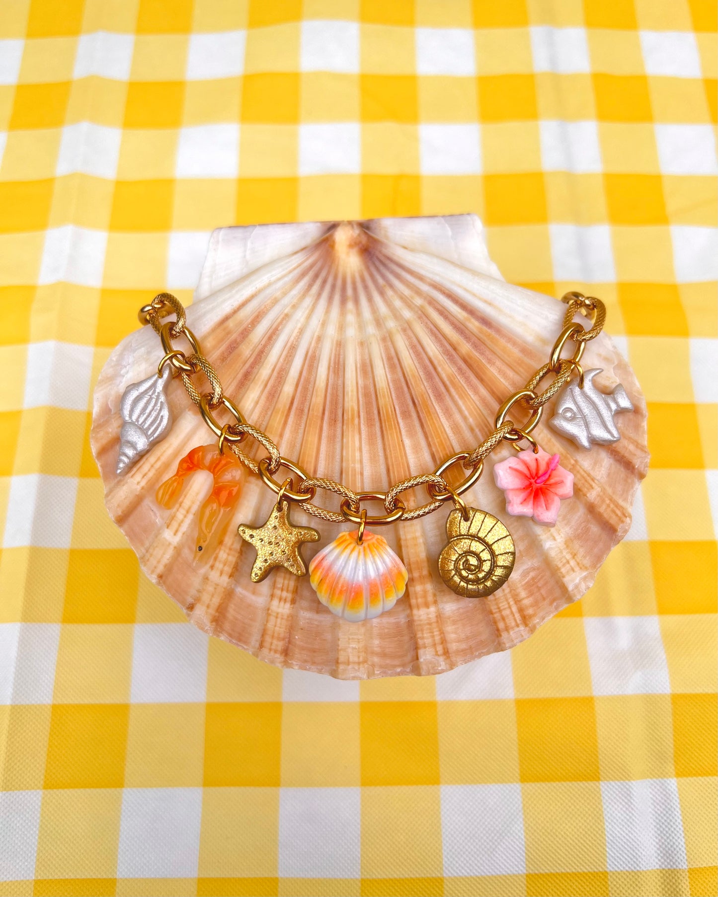 Sunset on the beach necklace
