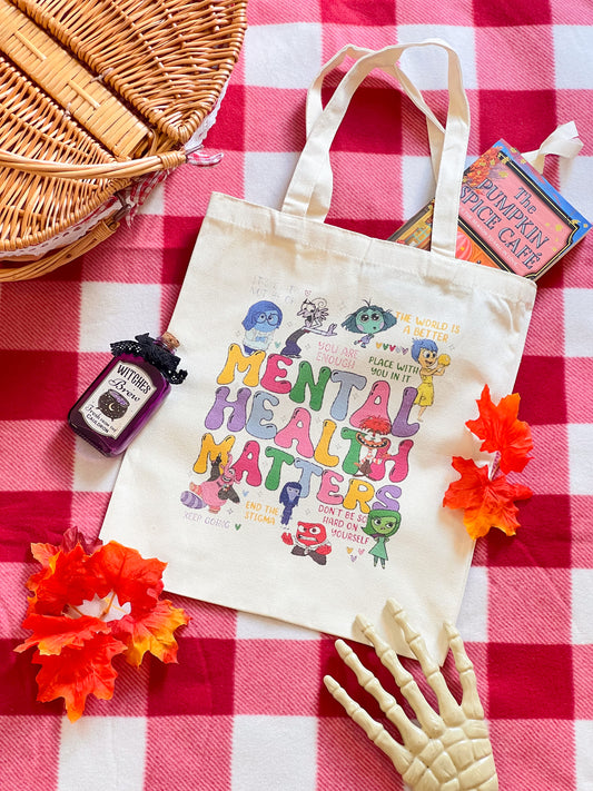 Mental health matters tote bag