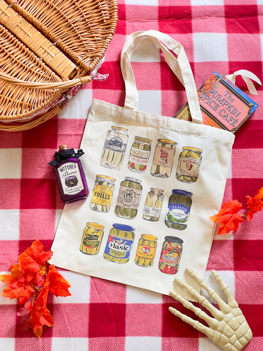 Pickles lover tote bag