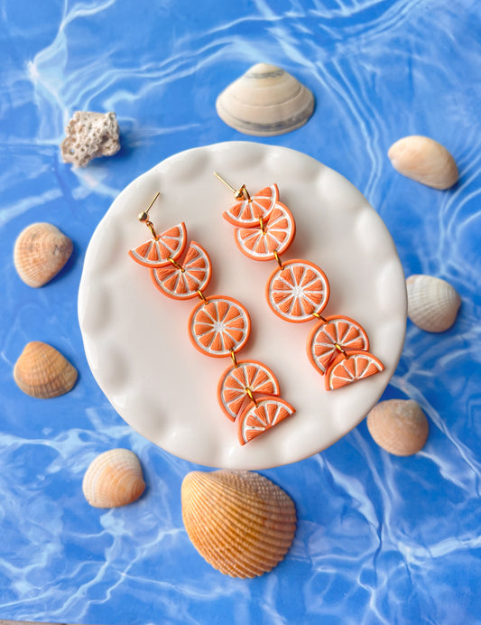 Citrus sparkle earrings