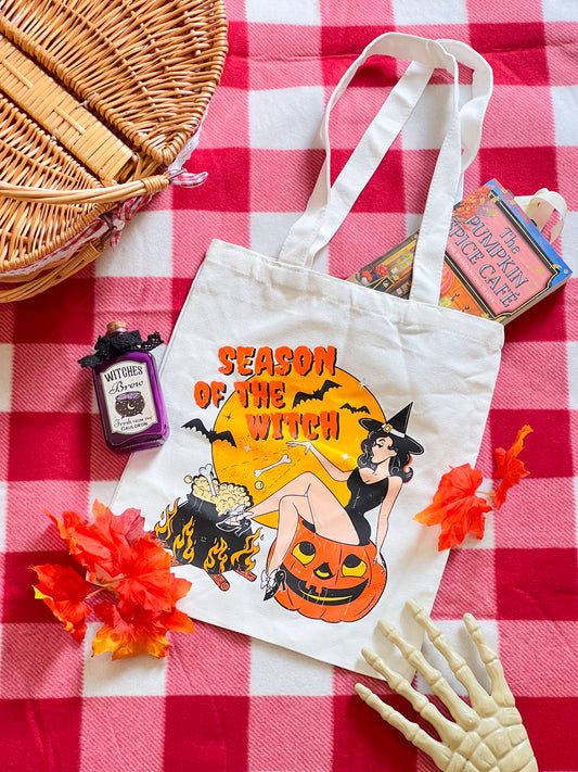 Season of the witch tote bag