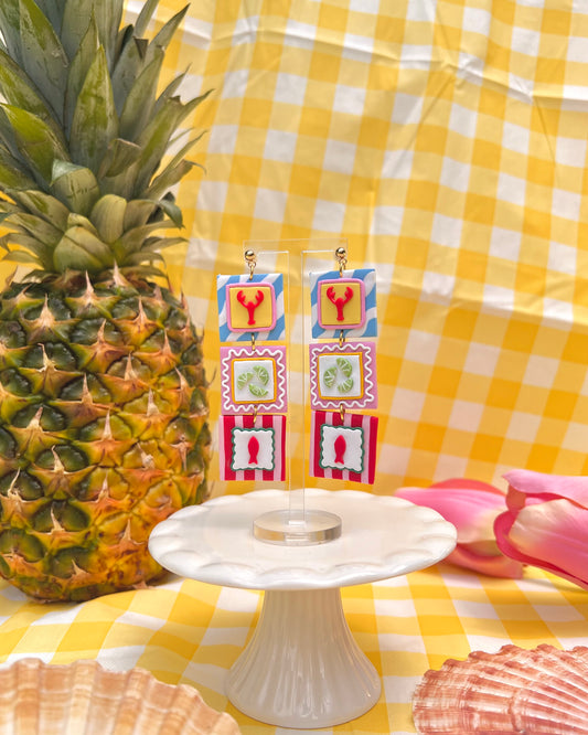 Summer art earrings