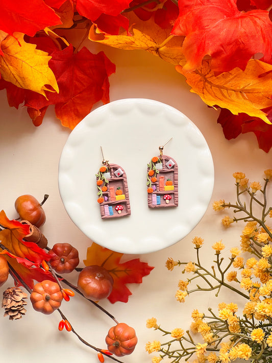 Stars Hollow Library earrings