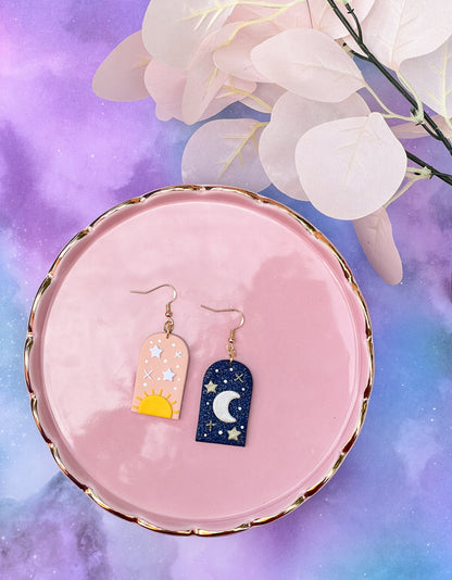 Day & night earrings