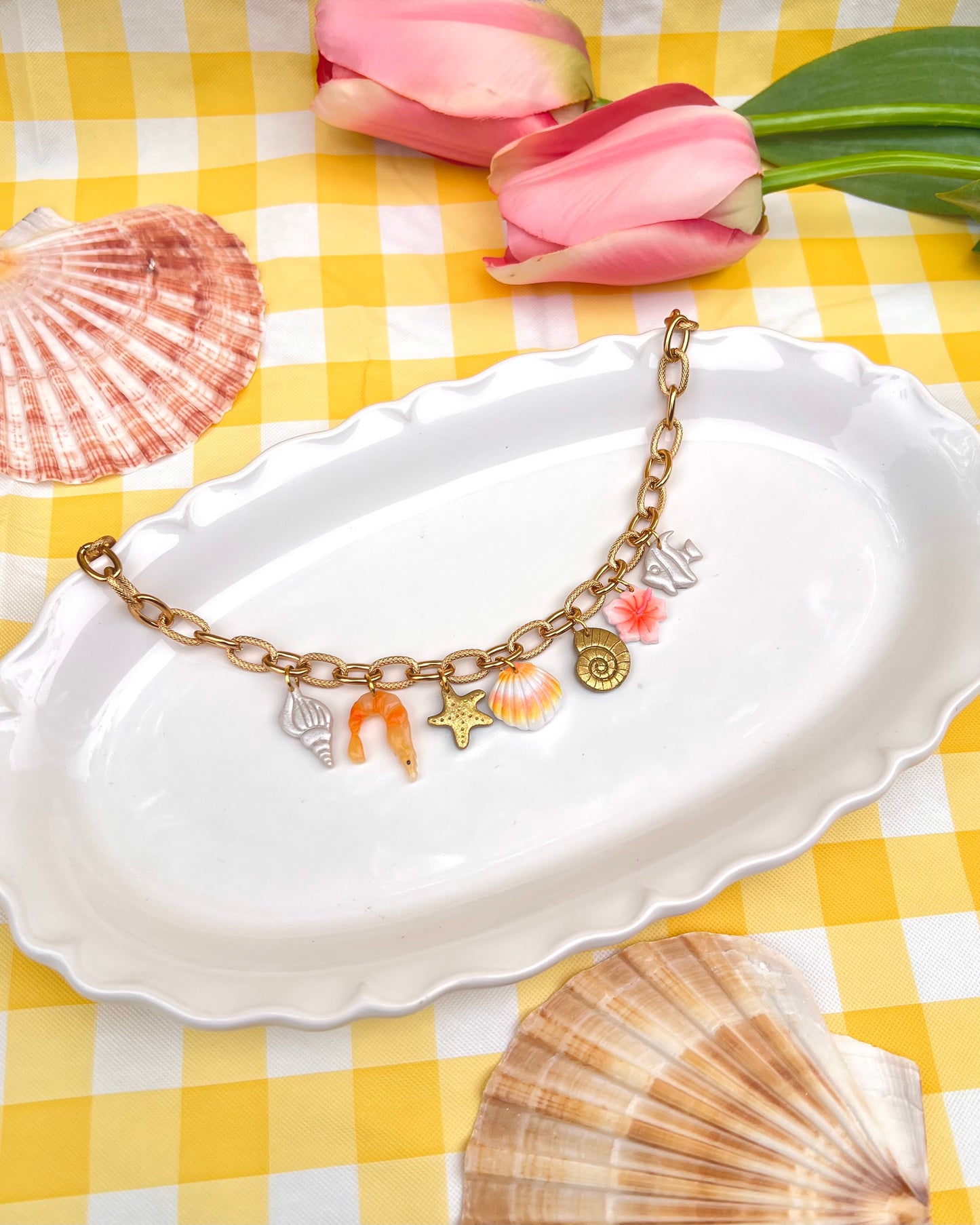 Sunset on the beach necklace