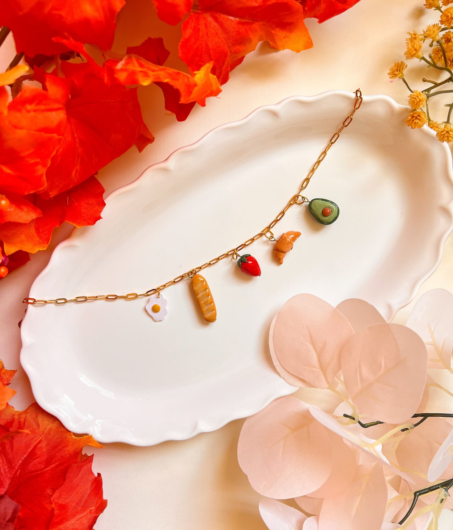 Breakfast is ready necklace