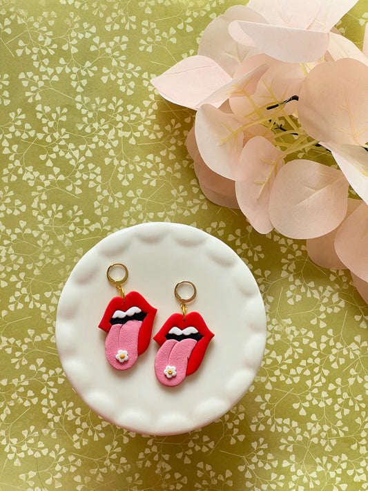 funny trip earrings